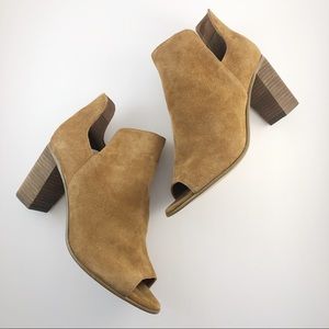 Steve Madden | Nello Leather Peeptoe Booties